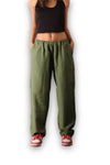 Olive Linen Pants