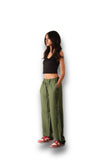 Olive Linen Pants